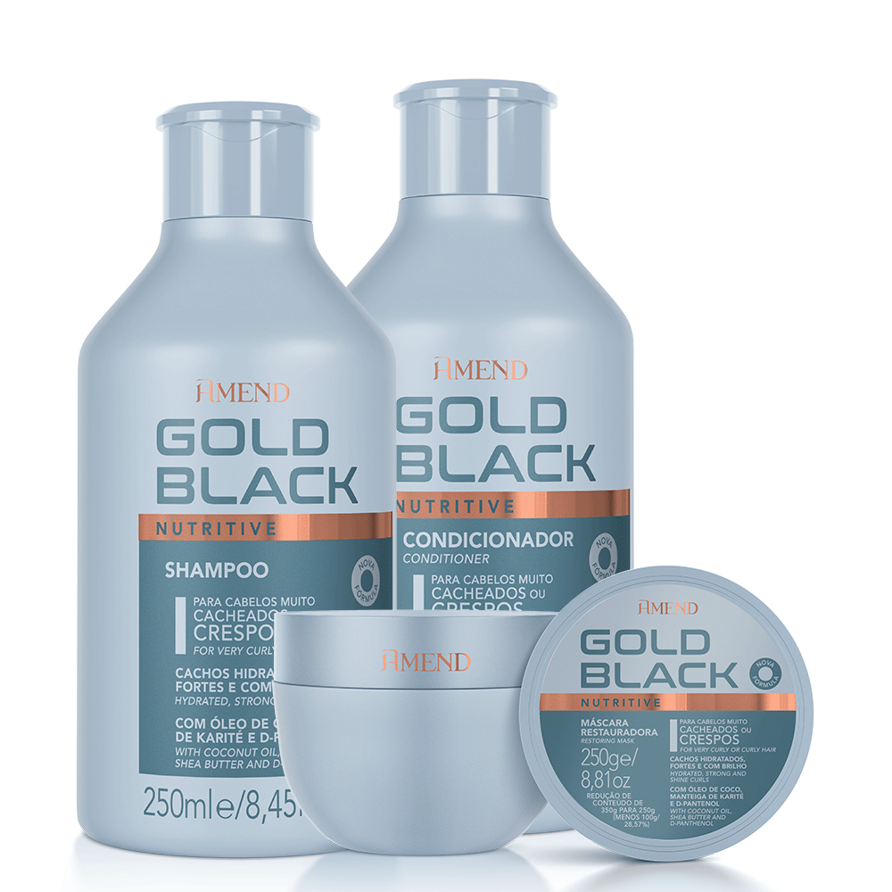 Kit Gold Black Nutritive | 3 produtos